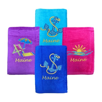 Maine Embroidered Bath Sheets 729570
