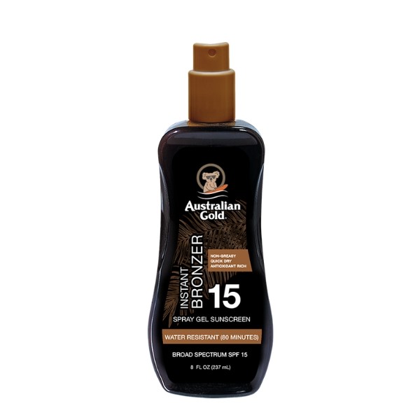 Australian Gold Spray Gel W/Bronzer Spf 15