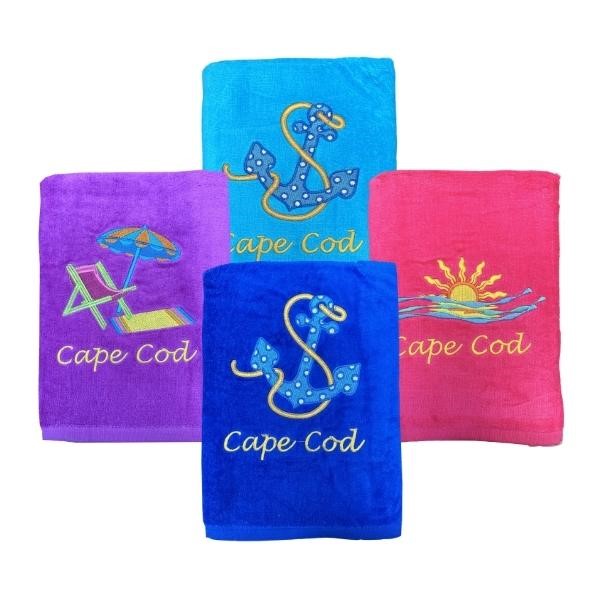 Cape Cod Embroidered Bath Sheets