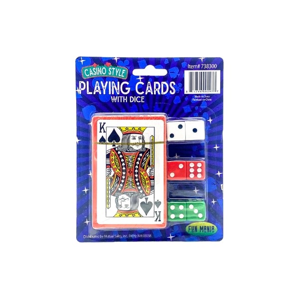 Playing Cards And 6 Pcs Dice