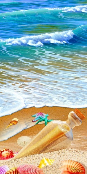 Seashells in the Sand Towels