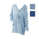 Chambray Long Sleeve Beach Dress Cover-Up 752280