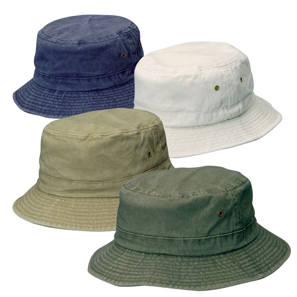 Kids Garment Washed Twill Bucket Hat 750190