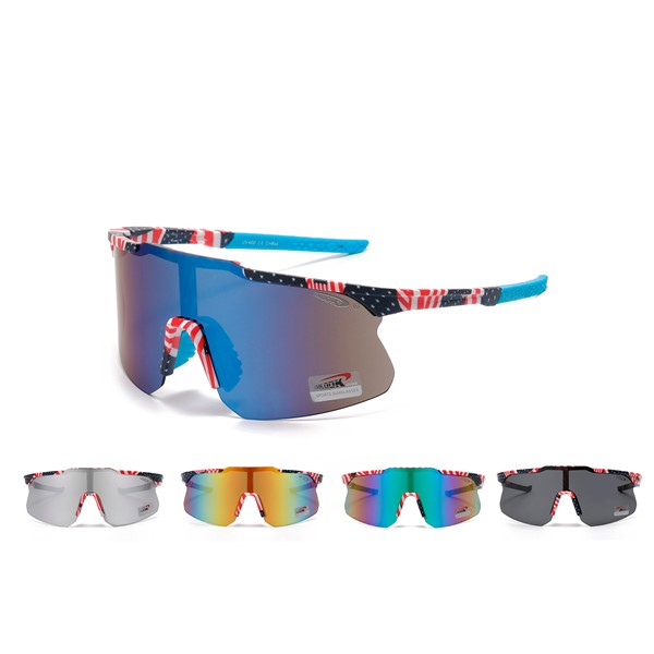 USA Flag Shield Style Sunglasses 753440