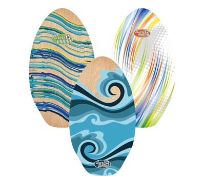 Surf Mania Medium Wood Skim Board 723760