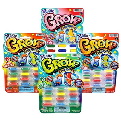 Wholesale Ja-Ru Magic Grow Tablets - Expand in Water Capsules Assorted Themes