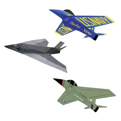 Gayla 3-D Nylon Airplane Kites 736890