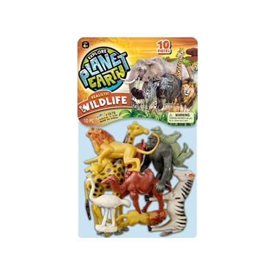Wholesale Ja-Ru Jungle Animals - Plastic Safari Animal Figures Assorted Toy Set