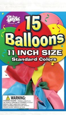 11in Balloons 15 ct. 741560