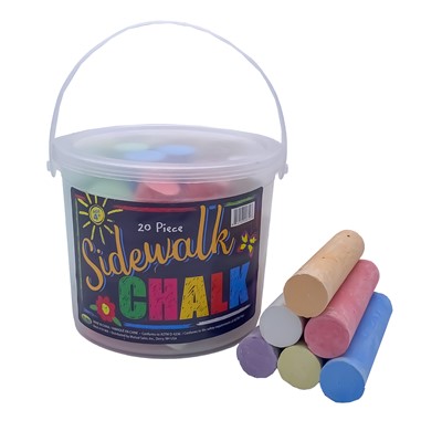 20pc Tub Sidewalk Chalk 747300