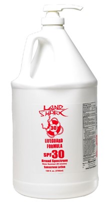 Land Shark Waterpark Friendly Lotion Gallon SPF 30 604810