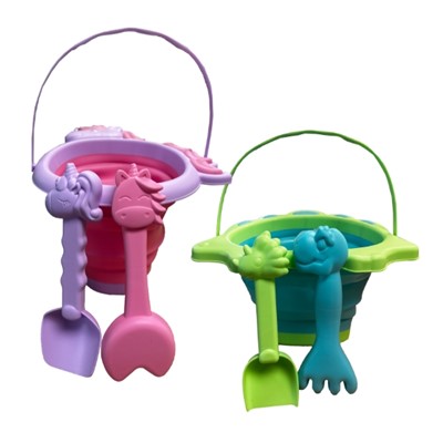 Fun Mania&reg; Unicorn & Dino Expandable Pail w/Shovel-Boxed 753870