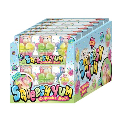 Squeesh-Yum by Ja-Ru Squeesh Yum Cupcake Bear 3pc 754350