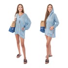 Chambray Long Sleeve Beach Dress Cover-Up 752280 View 2
