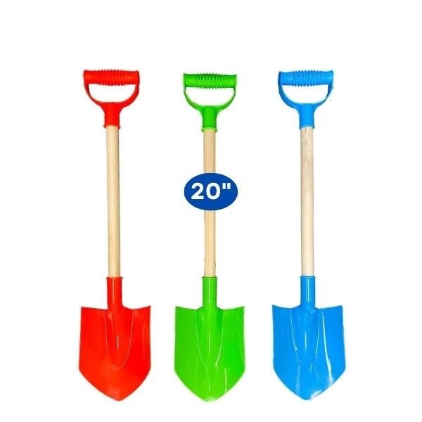 Jr Wooden Pole Shovel w/Plastic Handle